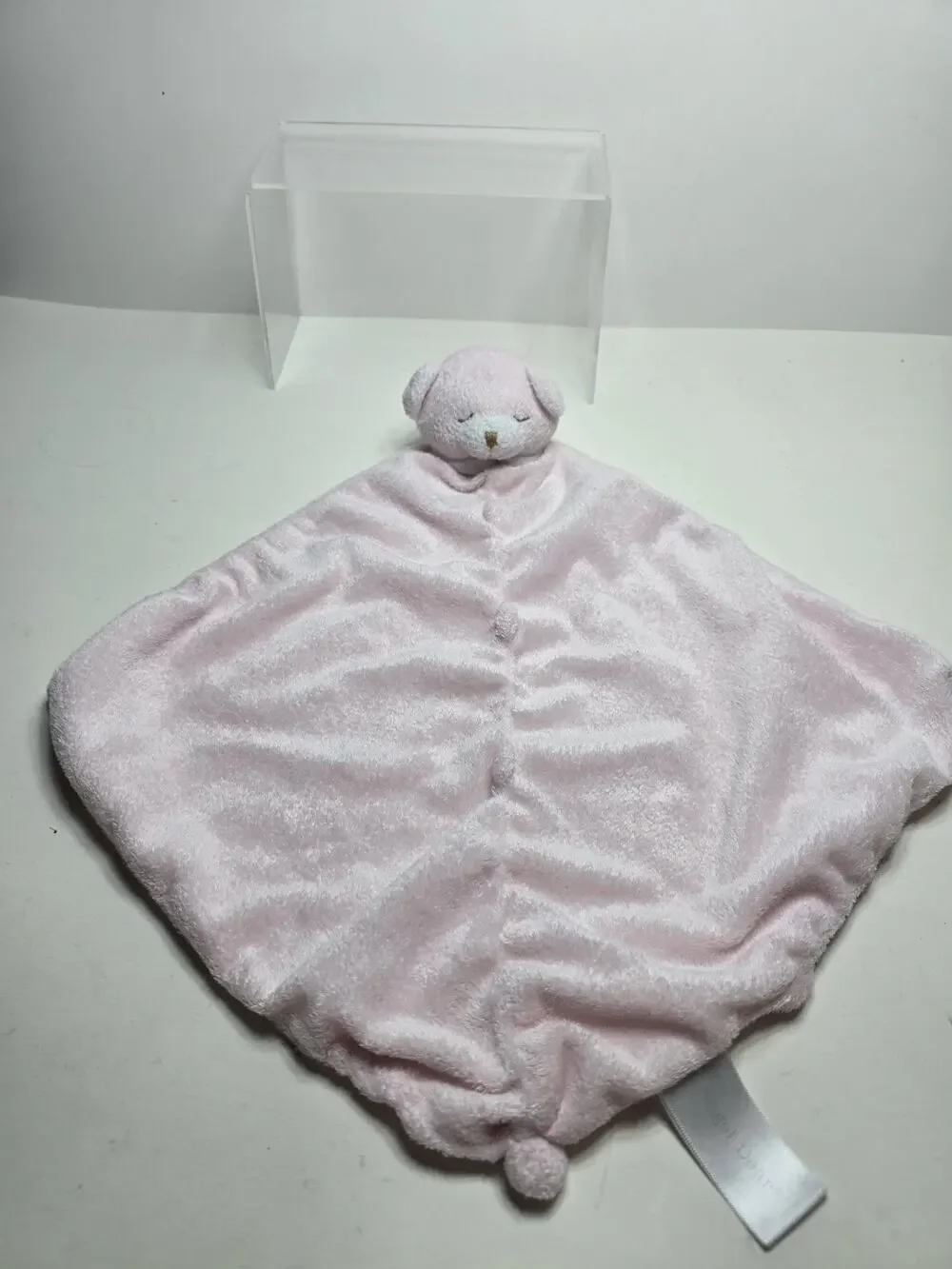 Angel Dear Pink Bear Security Blanket Baby Lovie Blankiet 13 x 13